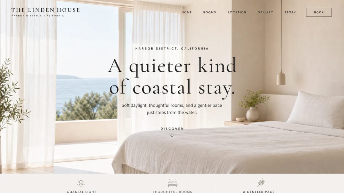The Linden House, a hospitality concept by Dialed In Digital.