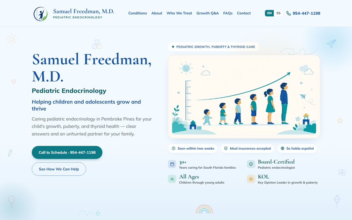 The Endocrine Center, a medical build by Dialed In Digital.